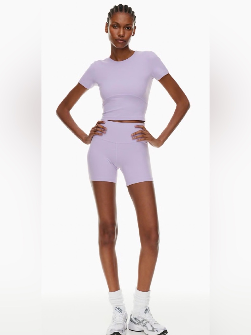 TNA Lilac High-Rise Bike Shorts - Women